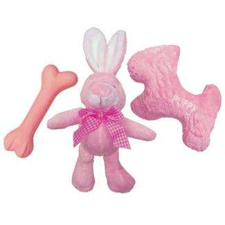 KARLIE WELPEN-SPIELSET IM KÖRBCHEN - BLAU