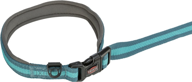 TRIXIE JOGGING-HUNDELEINE - GRAFIT/AQUA