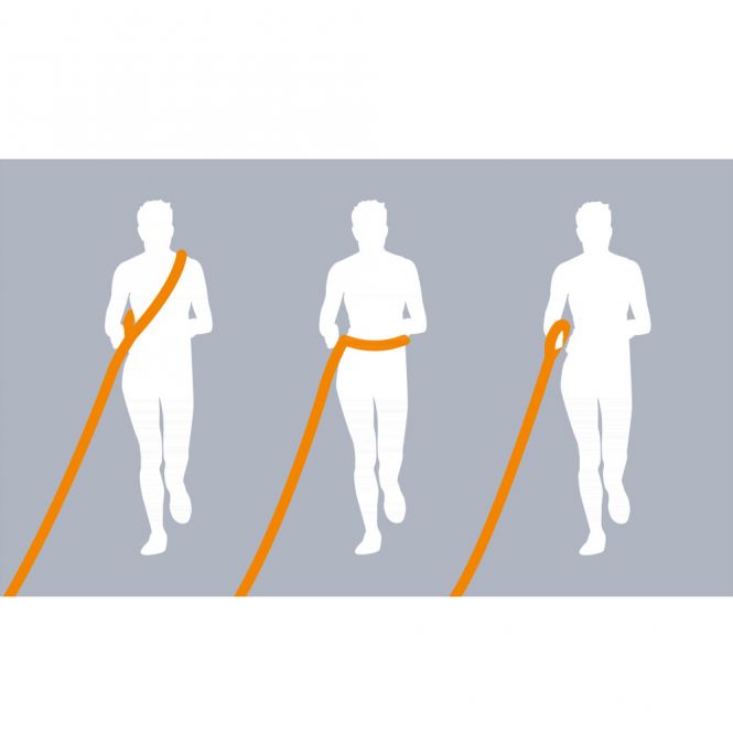 TRIXIE JOGGING-HUNDELEINE - GRAFIT/AQUA