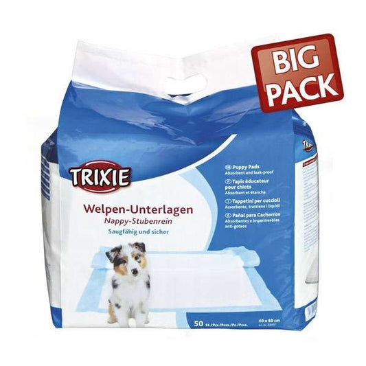 TRIXIE WELPEN-UNTERLAGE NAPPY-STUBENREIN 40X60CM - 50ER
